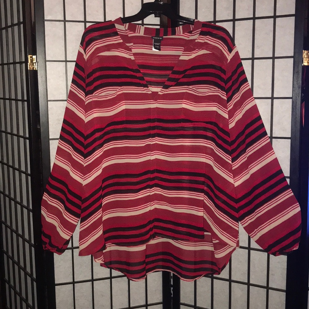 💥PLUS SIZE💥 Mutli Colored Blouse